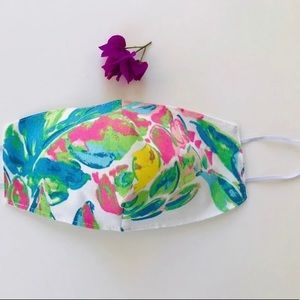 Lily Pulitzer inspired face mask